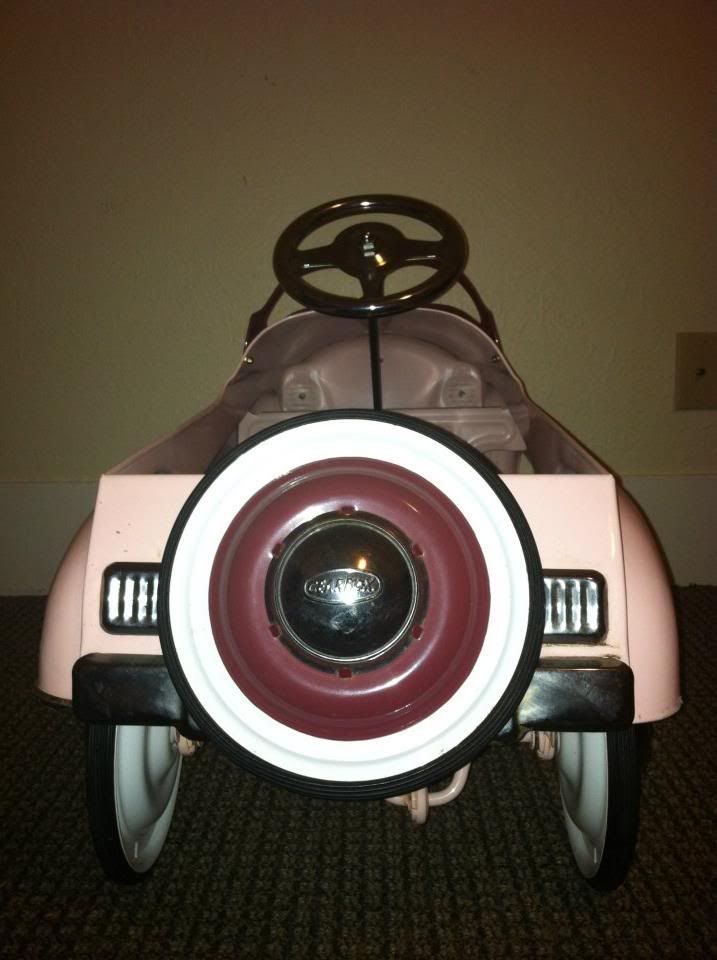 gearbox champion pink pedal car