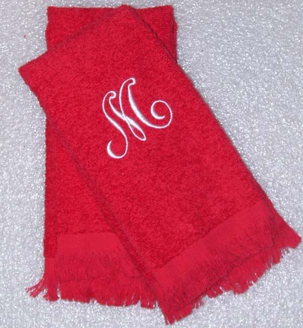 2 Personalized Monogrammed Fingertip Guest Towels 100 Ring Spun Cotton USA Made eBay
