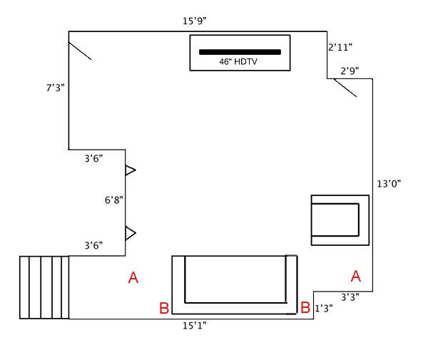 Speaker height would be about