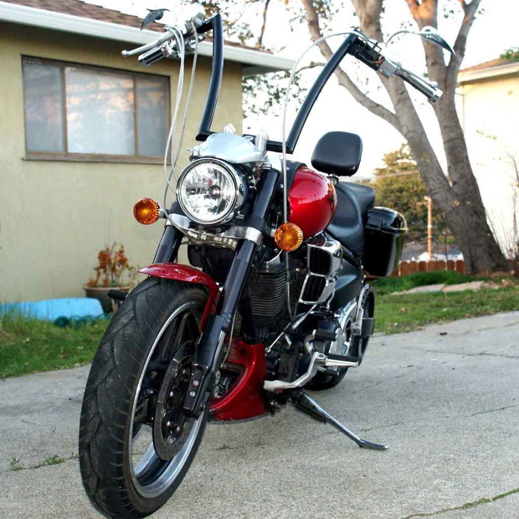 yamaha warrior 1700 ape hangers