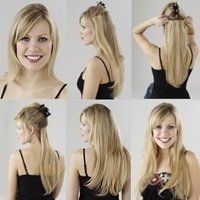 Hair Head Body Wavy Extensions Reversible