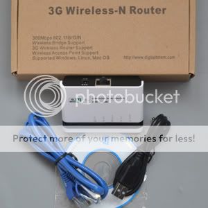 3G Router 802.11n + Wifi Bridge + AP + Network Adapter  