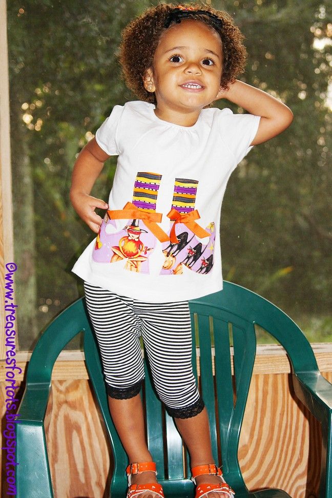 treasures for tots: Halloween Witch's Shoes Tee