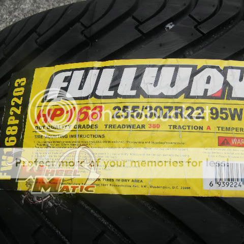 NEW FULLWAY HP168 TIRE 255/30R22 2553022 255 30 22  